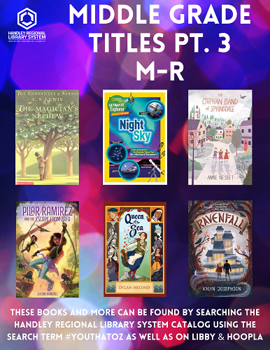 Middle Grade Book Spotlight Alphabet Titles Pt M R Handley